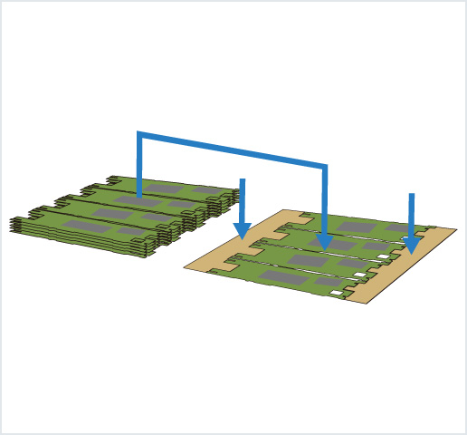 ［Image］PCB placer： HDI 基板用高精度框架排列机